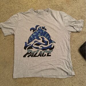 Palace Gray Graphic T-Shirt